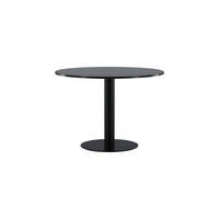 ESSTISCH ESTELLE Schwarz 106x106x75 cm - Schwarz, Metall (106/106/75cm) - FURNLUX