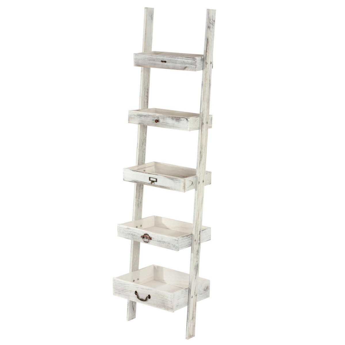 PFLANZREGAL BLUMENSTÄNDER Weiß - Weiß, Holz (43/169/32cm) - MCW