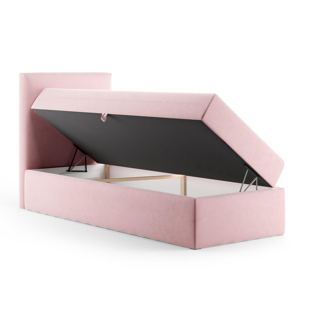 Thumbnail - Sofnet Boxbett, Dunkelgrau, Textil, H3, Rechteckig, 90x200 cm, Schlafzimmer, Betten, Boxspringbetten