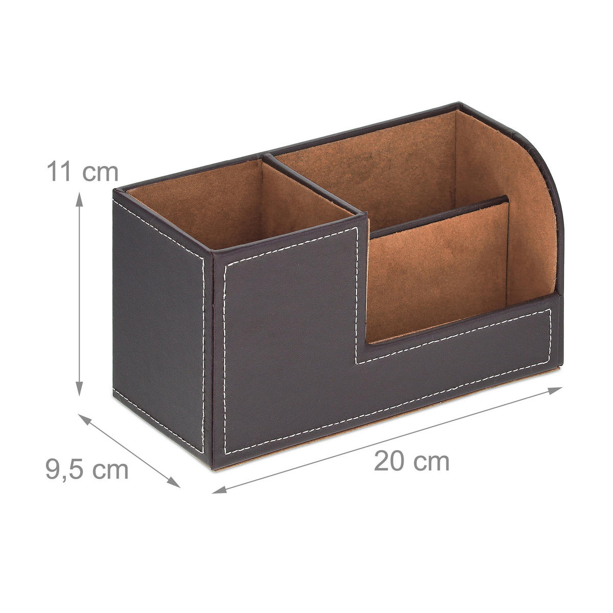 SCHREIBTISCH-ORGANIZER - Multicolor, Holzwerkstoff/Kunststoff (9.5/20/11cm) - Relaxdays