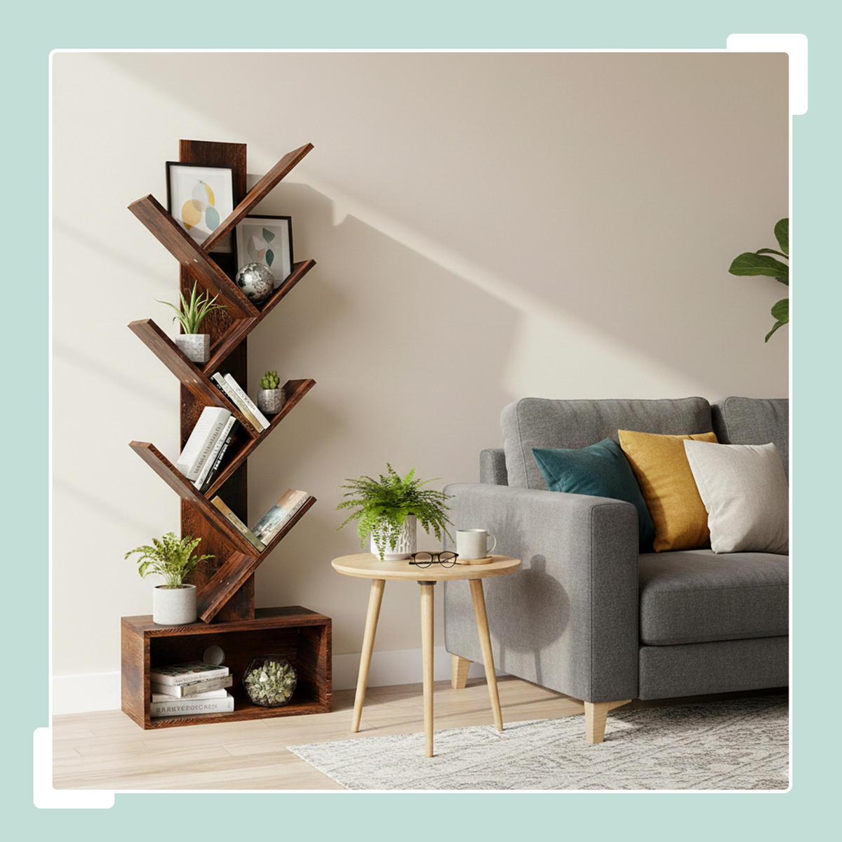 REGÁL - hnědá, kompozitní dřevo (38/113/20cm) - Relaxdays