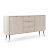 SIDEBOARD ZENZERO 168/87/39 cm mit 3 Schubladen 2 Türen Kaschmir - Kaschmir, Holzwerkstoff (168/87/39cm) - MASSENO