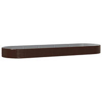 HOCHBEET Verzinkter Stahl 450x140x36 cm Braun - Braun, Metall (140/36/450cm) - furnicato
