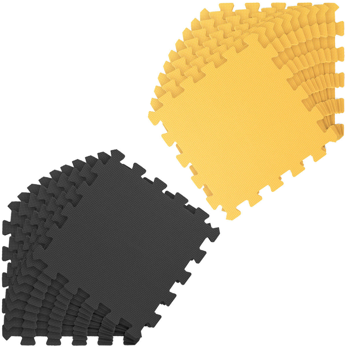 SPIELMATTE ab Null - 180/90 cm Puzzlematte Schwarz - Multicolor, Kunststoff (30/30cm) - Littletom