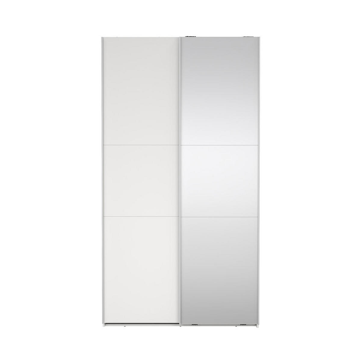 SCHIEBETÜRENSCHRANK, Como, Weiß, Holzwerkstoff, 119 x 67 x 221 cm - Weiß, Holzwerkstoff (119/221/67cm) - ebuy24