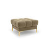 POUF Mamaia aus Samt beige - Beige, Textil (60/41/60cm) - Micadoni