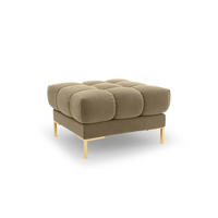 POUF Mamaia aus Samt beige - Beige, Textil (60/41/60cm) - Micadoni