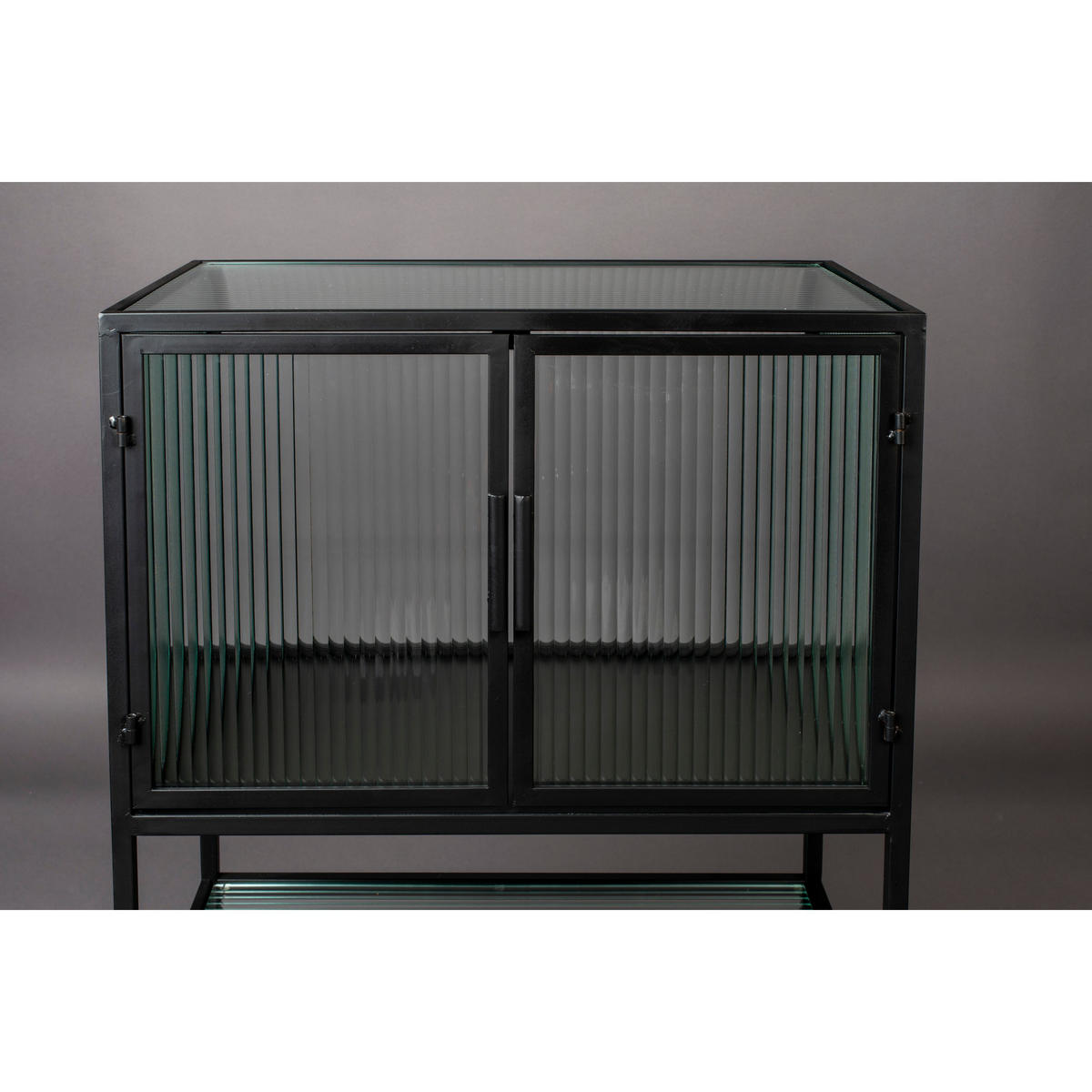 VITRINENSCHRANK Boli Klein S Metall / Schwarz - Schwarz, Metall (60/90/35cm) - Dutchbone