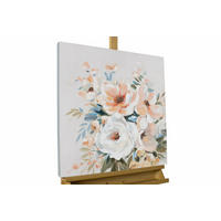 ACRYLBILD HANDGEMALT 60/60 cm - Beige/Grau, Holz/Textil (0.7/60cm) - KUNSTLOFT