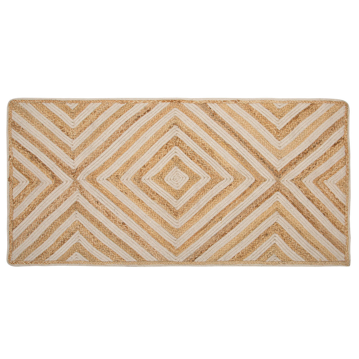 KURZFLOR-TEPPICH Pirli 150/80 cm - Beige, Textil (80/150cm) - Beliani