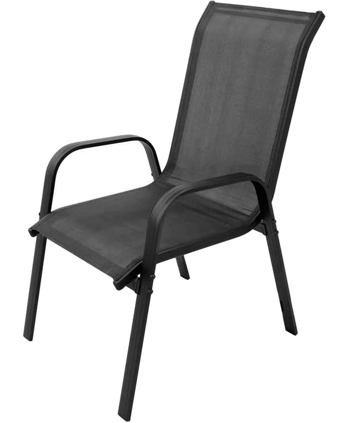 GARTENSTUHL-SET mit 2 Teilen - Hellgrau, Metall (43/91/56cm)