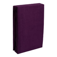 FROTTEE-SPANNBETTLAKEN 180x200 cm Lila, Warmes Winter Bettlaken - Lila, Textil (180/200cm) - Carpe Sonno