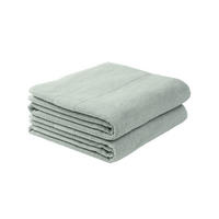 DUSCHTUCHSET Turin - 2-teilig - 70x140 cm - Hellpetrol - Hellgrün, Textil (70/140cm) - SCHIESSER