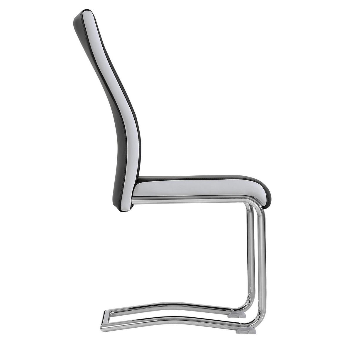 ESSZIMMERSTUHL LOANO 4ER-SET - Schwarz, Textil (42/98/60cm) - CARO-Möbel