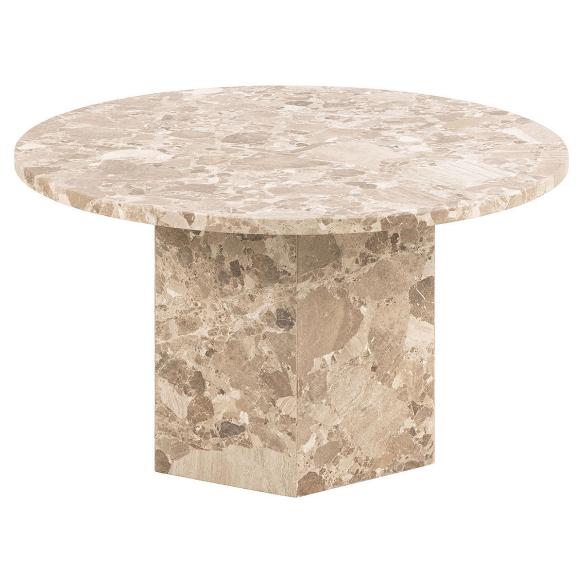 COUCHTISCH, Naxos, Braun, Stein, 80 x 80 x 42 cm - Braun, Stein (80/80/42cm) - ebuy24