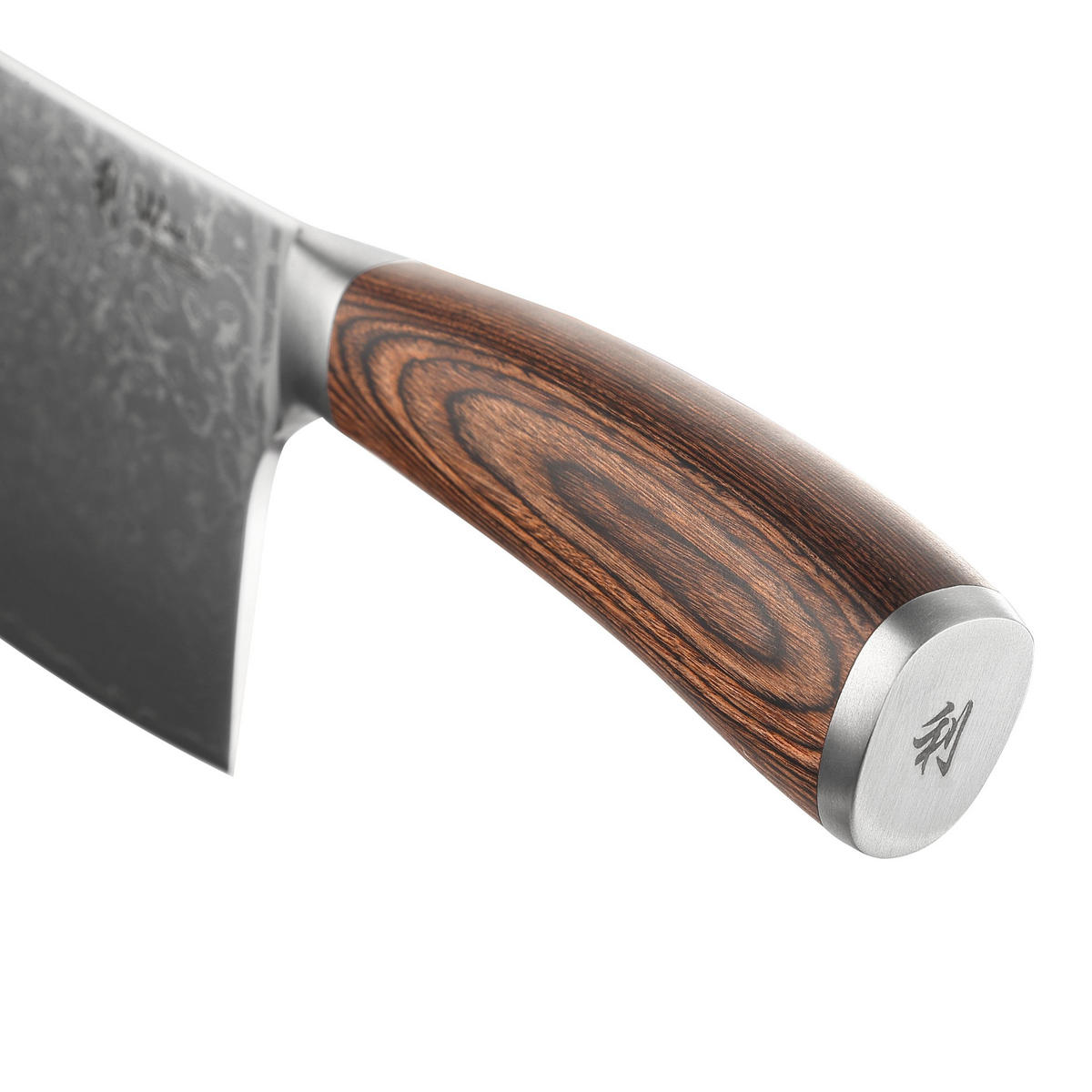 NAKIRIMESSER EBO Damast - Braun, Metall (30.5cm) - Wakoli