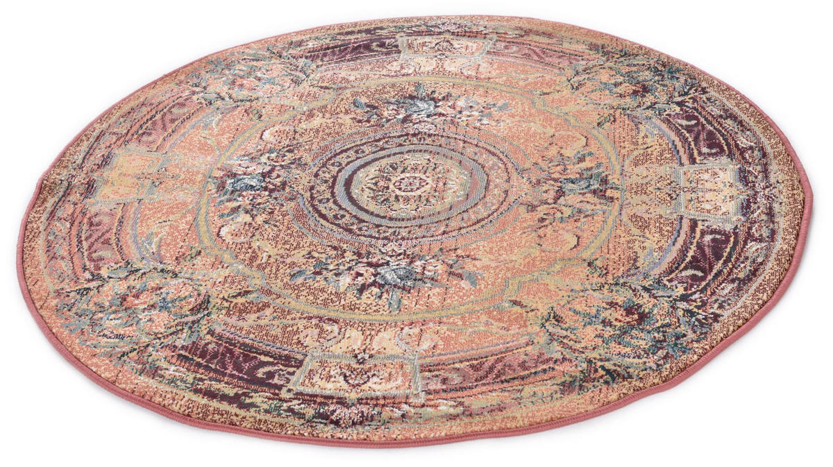 WEBTEPPICH Gabiro 856 300x300 cm - Rostfarben, Textil (300/300cm) - THEKO