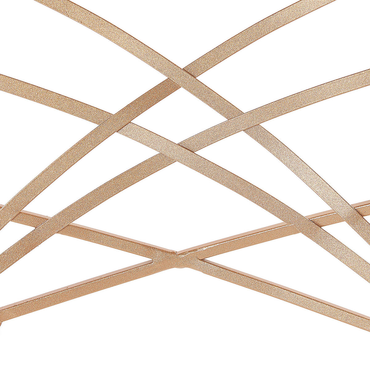 ESSZIMMERSTUHL 2er-Set Metall Roségold Girard - Roségold, Textil/Metall (41/91/42cm) - Beliani