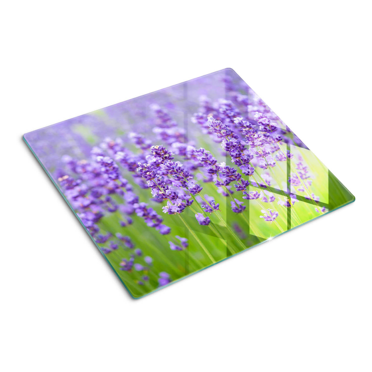 Tulup Glasplatte Lila 60x0.4x52 cm