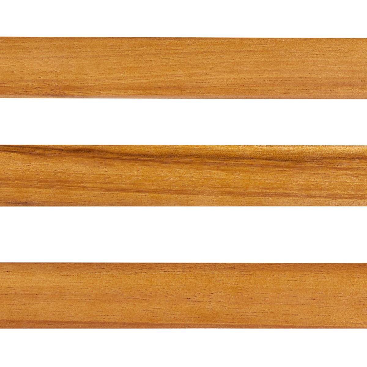 GARTENSTUHL 2er- Set Holz Heller Holzfarbton Bellano - Hellbraun, Holz (45/43/35cm) - Beliani