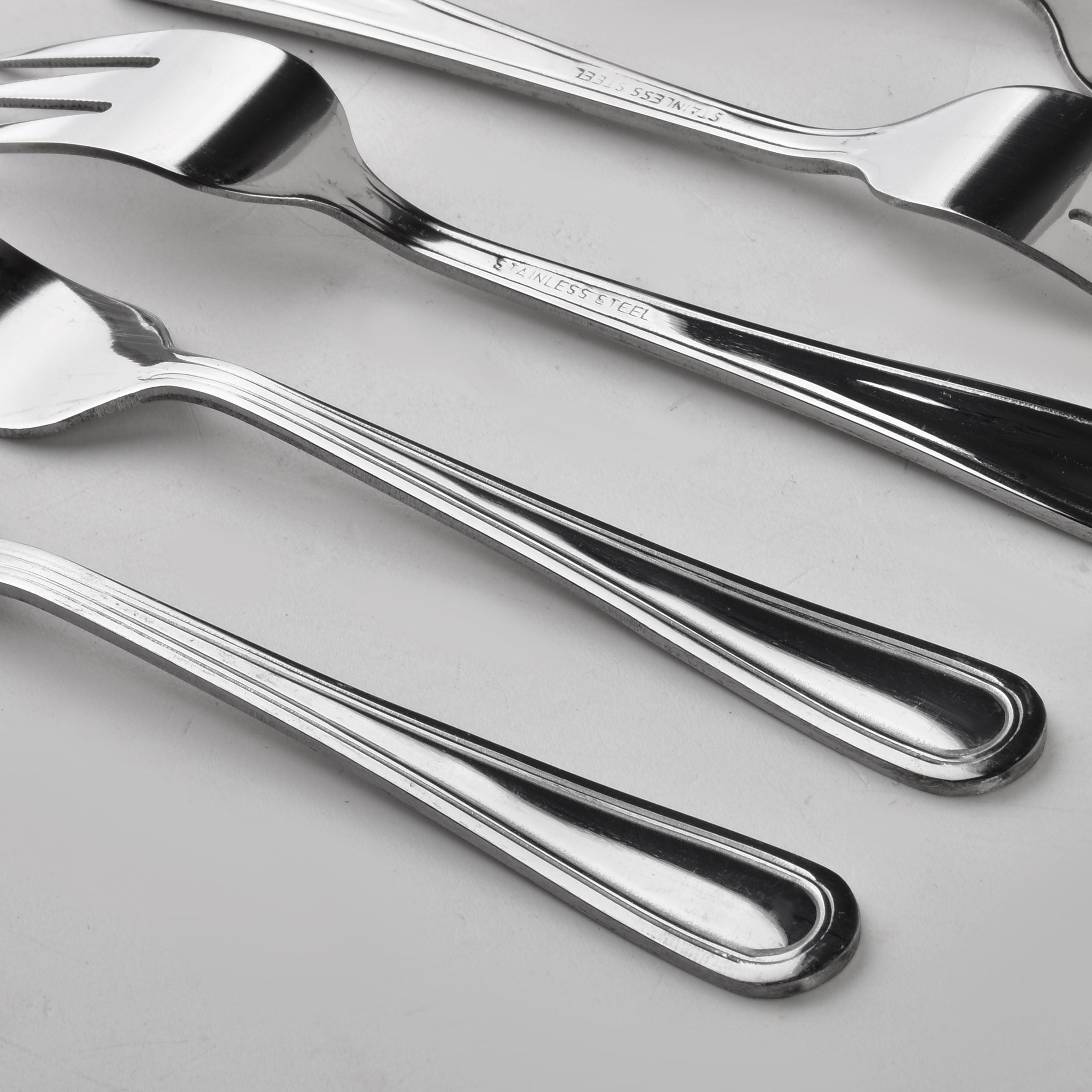 DESSERTGABEL Dhalia Daisy 6-tlg silberfarben 2/2/19 cm Edelstahl - Silberfarben, Metall - Mondex