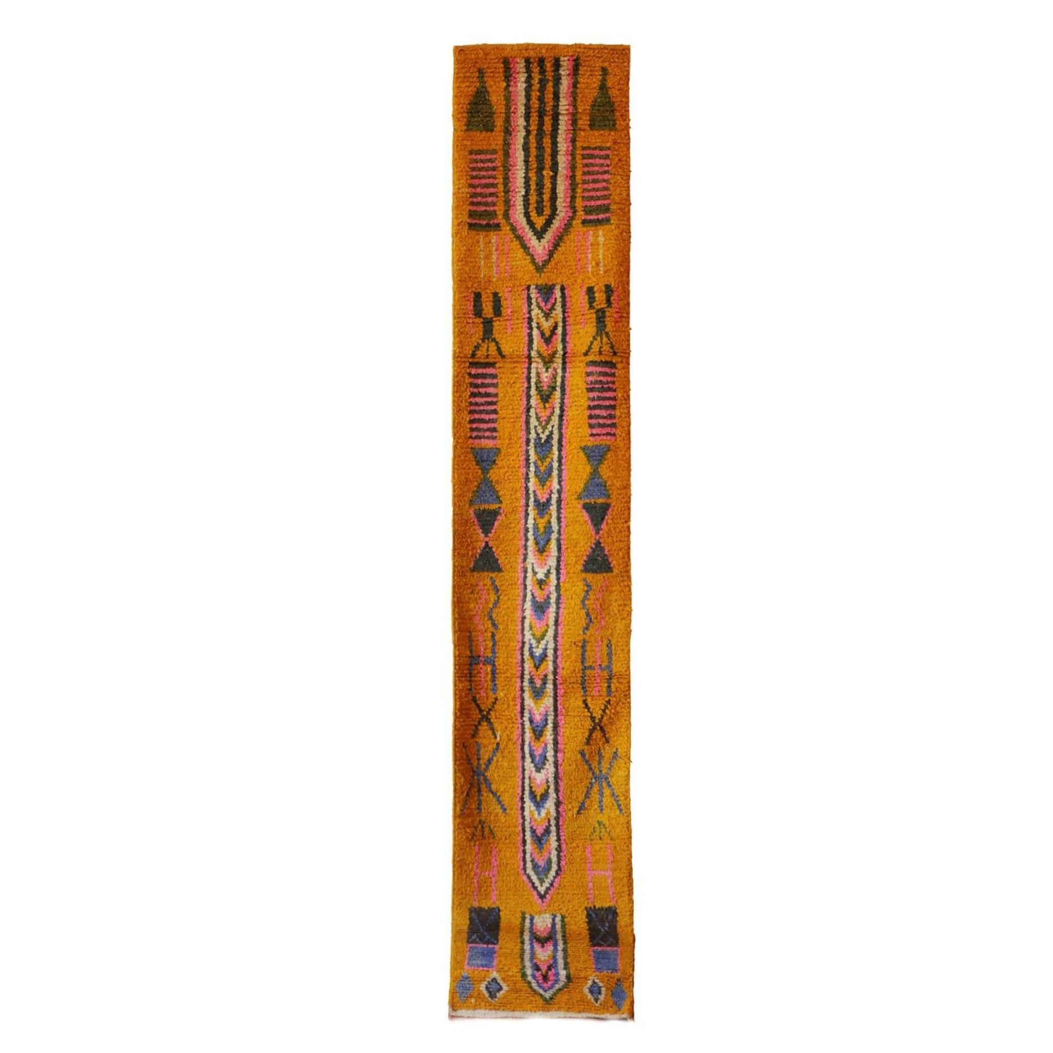BERBERTEPPICH im ethnischen Stil aus reiner Wolle 300x 400 cm - Orange, Naturmaterialien (300/400cm) - AFK Living