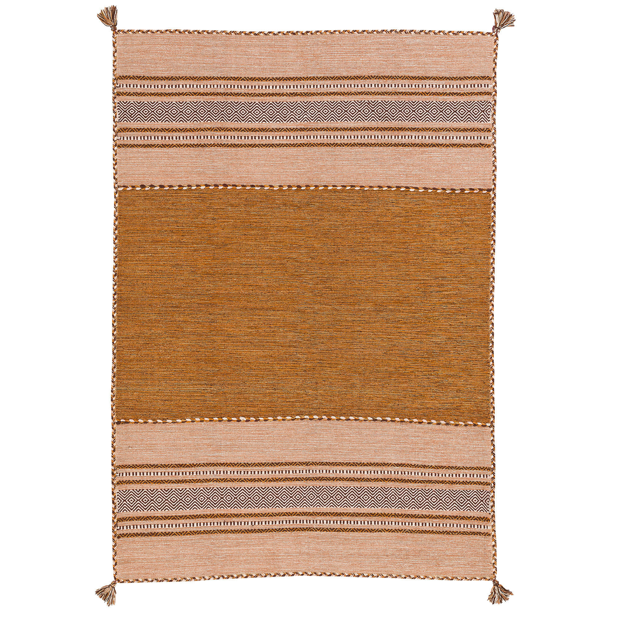 NATUR TEPPICH KELIM NAVARRO - Braun, Textil (200/300cm) - Pergamon
