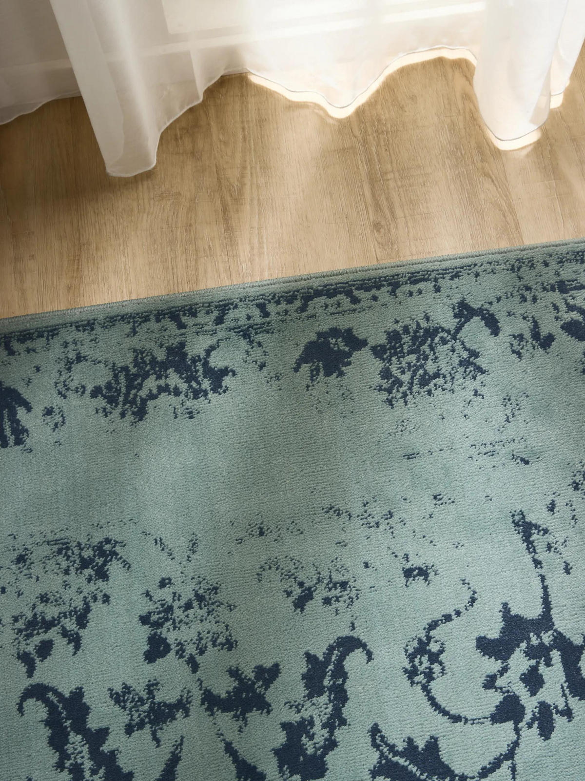 VINTAGE-TEPPICH Suki 160/230 cm - Türkis, Kunststoff (160/230cm) - benuta