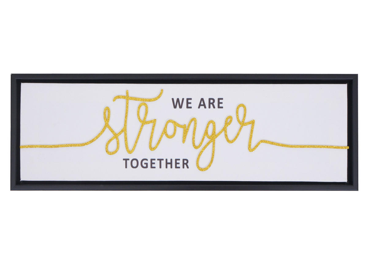 SESTAVA ZIDNIH SLIK Črna, komplet 4 kosov - črna, les (45/15cm) - MCW