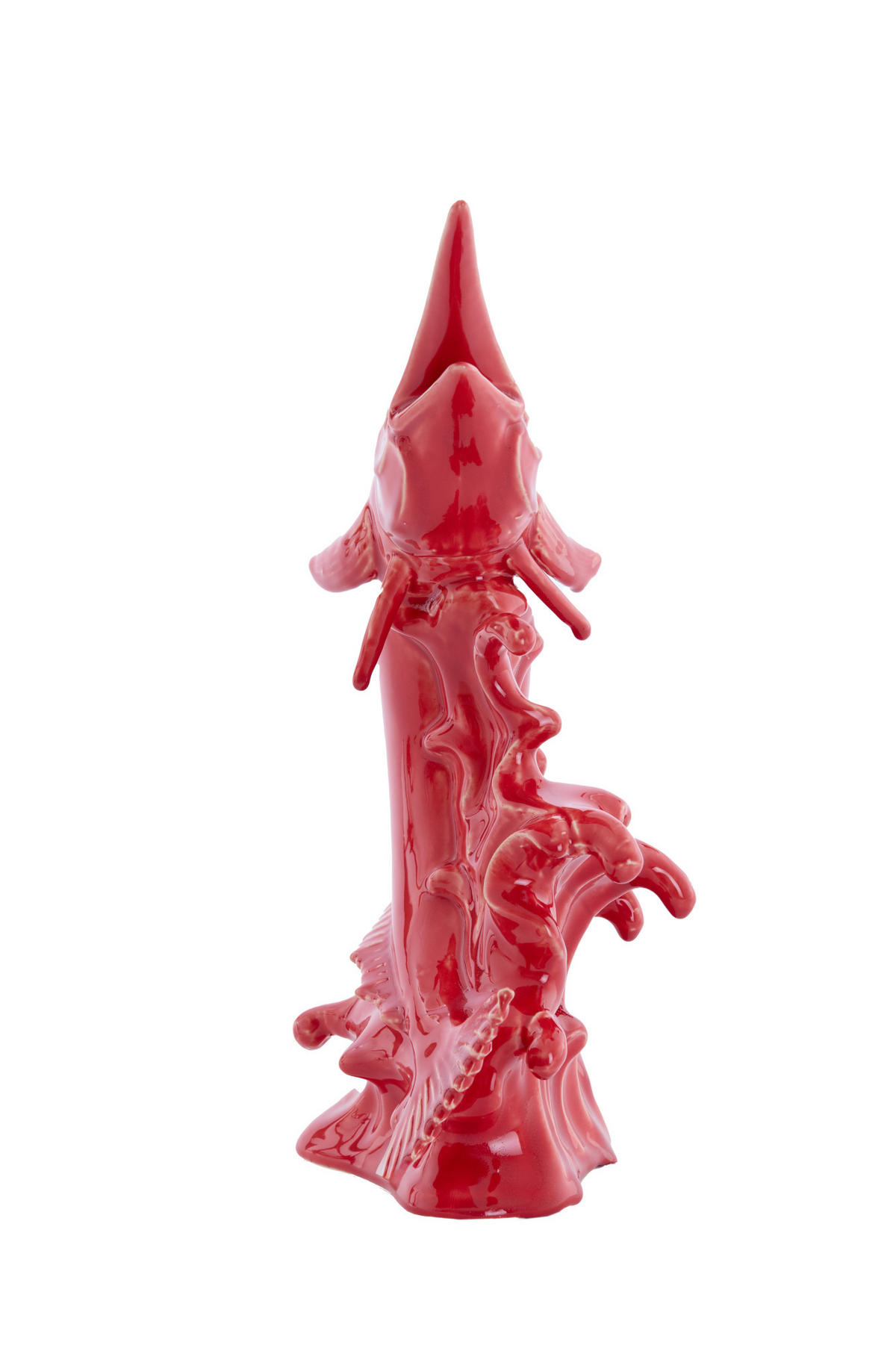 ORNAMENT Schwertfisch Rot 33/16,5/43,5 cm - Rot, Keramik (16.5/43.5/33cm) - Light & Living