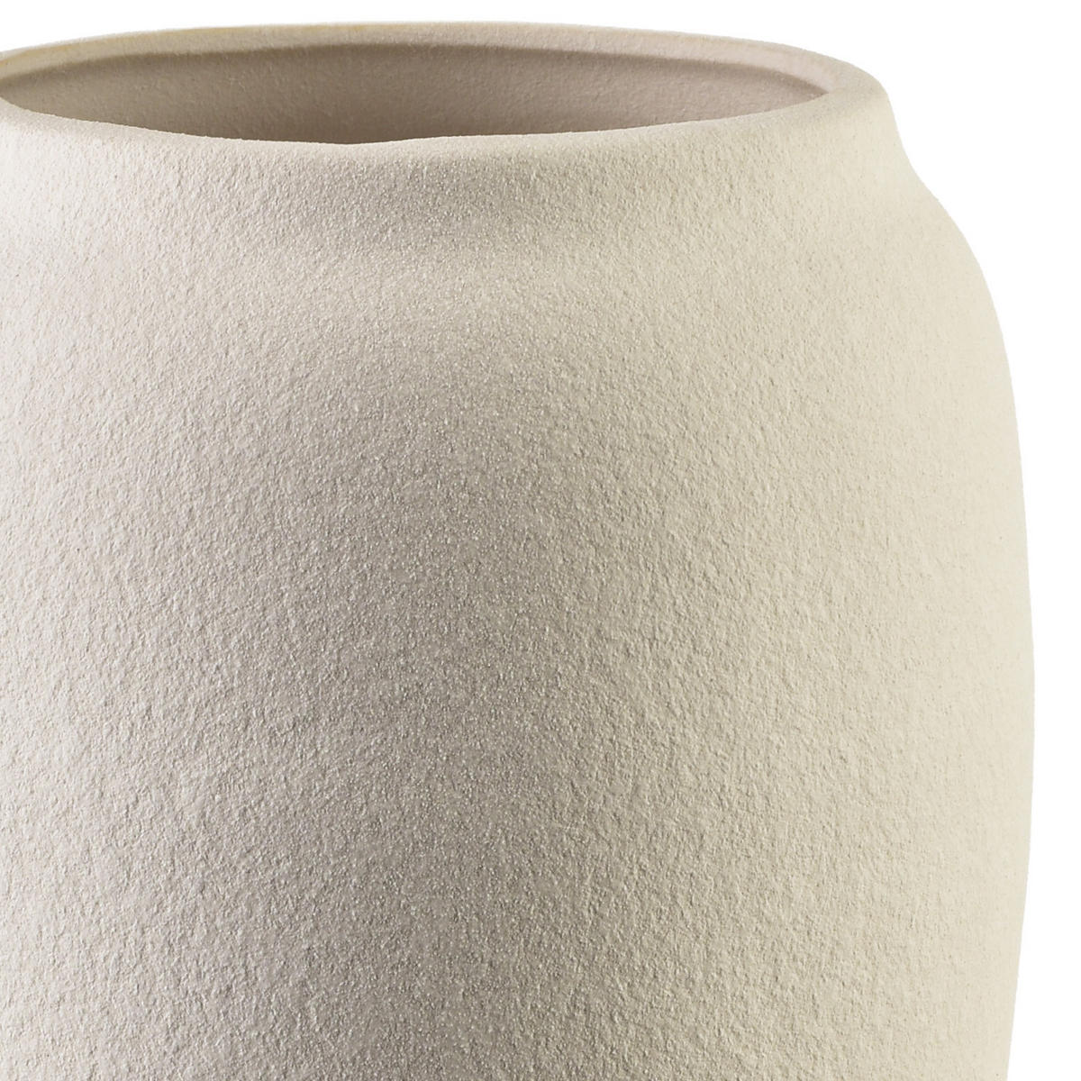 VASE Manon Beige 14/11/29cm Poliresin - Beige, Kunststoff (33cm) - Mondex