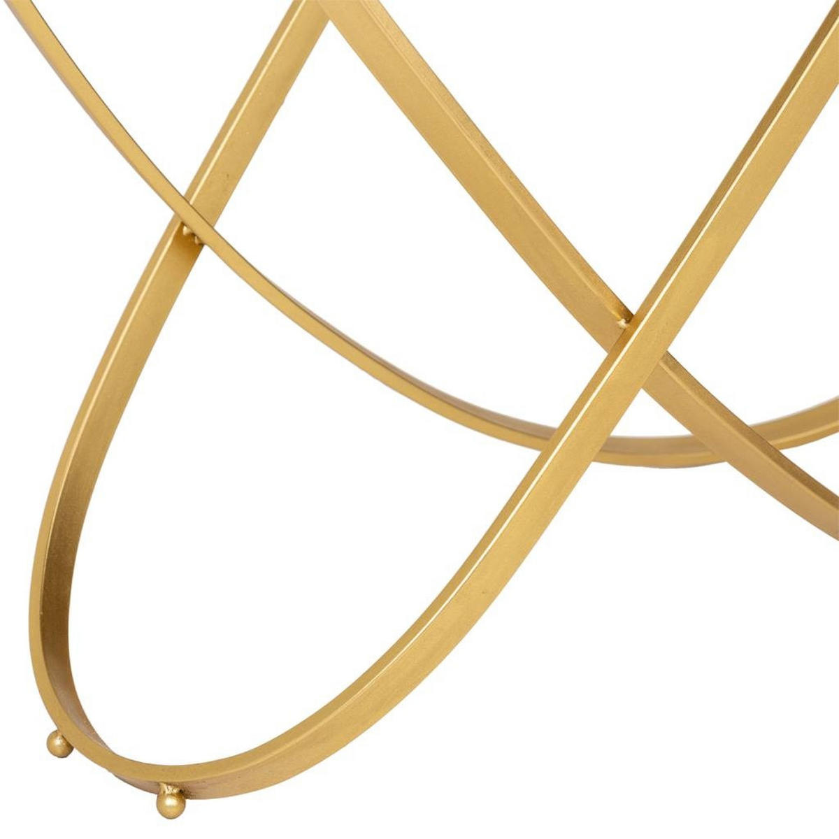 KONSOLENTISCH aus Metall und Glas, golden, 120x40x79cm - Goldfarben, Metall (40/120/79cm) - Wanderlust