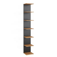 WANDREGAL Paolo Anthrazit 30 x 190 cm - Honigeiche/Anthrazit, Holzwerkstoff (30/190/28cm) - Vicco