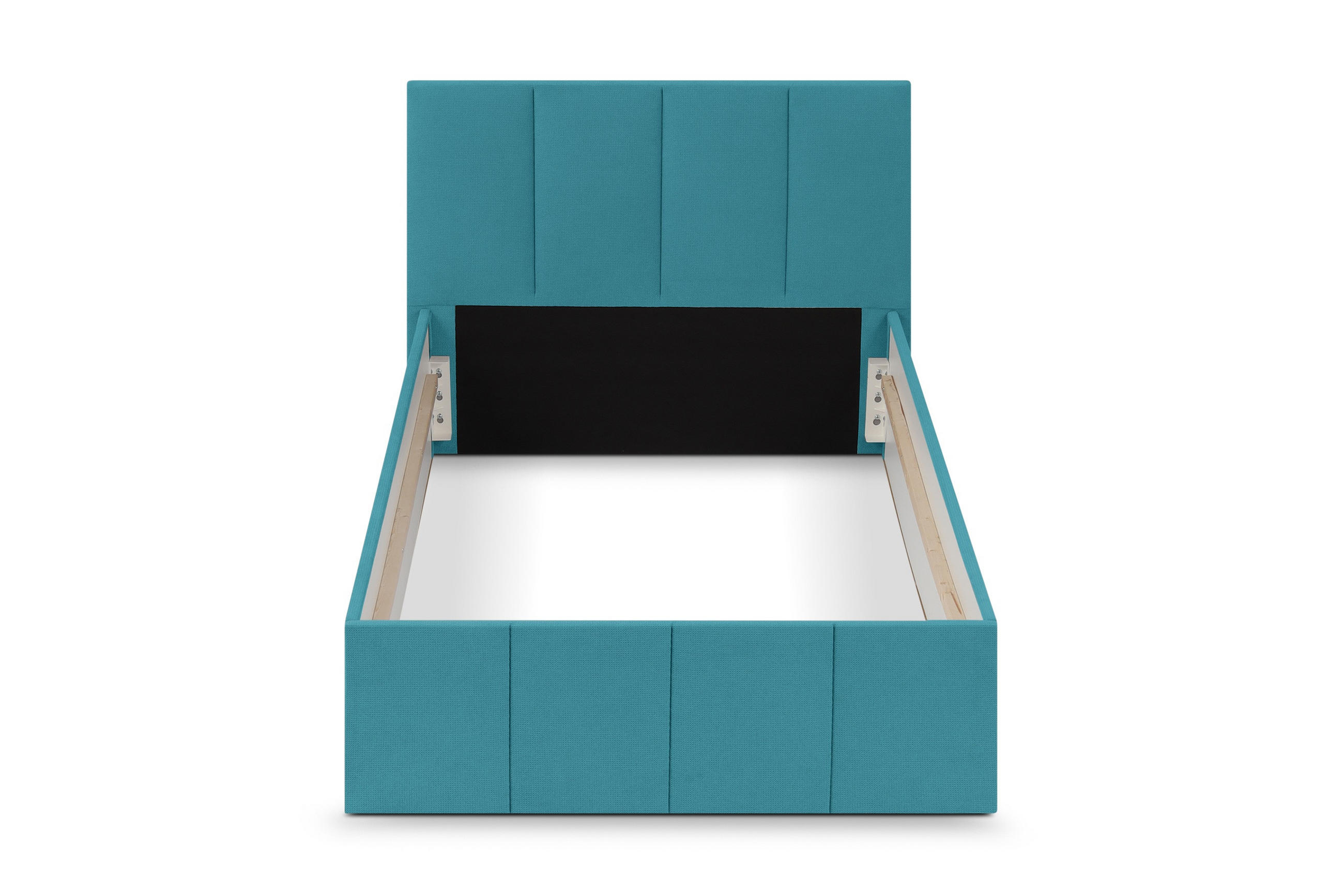 POLSTERBETT Dalas Blau 100 x 200 x 40 cm Stauraum Ohne Matratze und Lattenrost - Blau, Holz (100/200cm) - Halmon Schlafkomfort Betten 