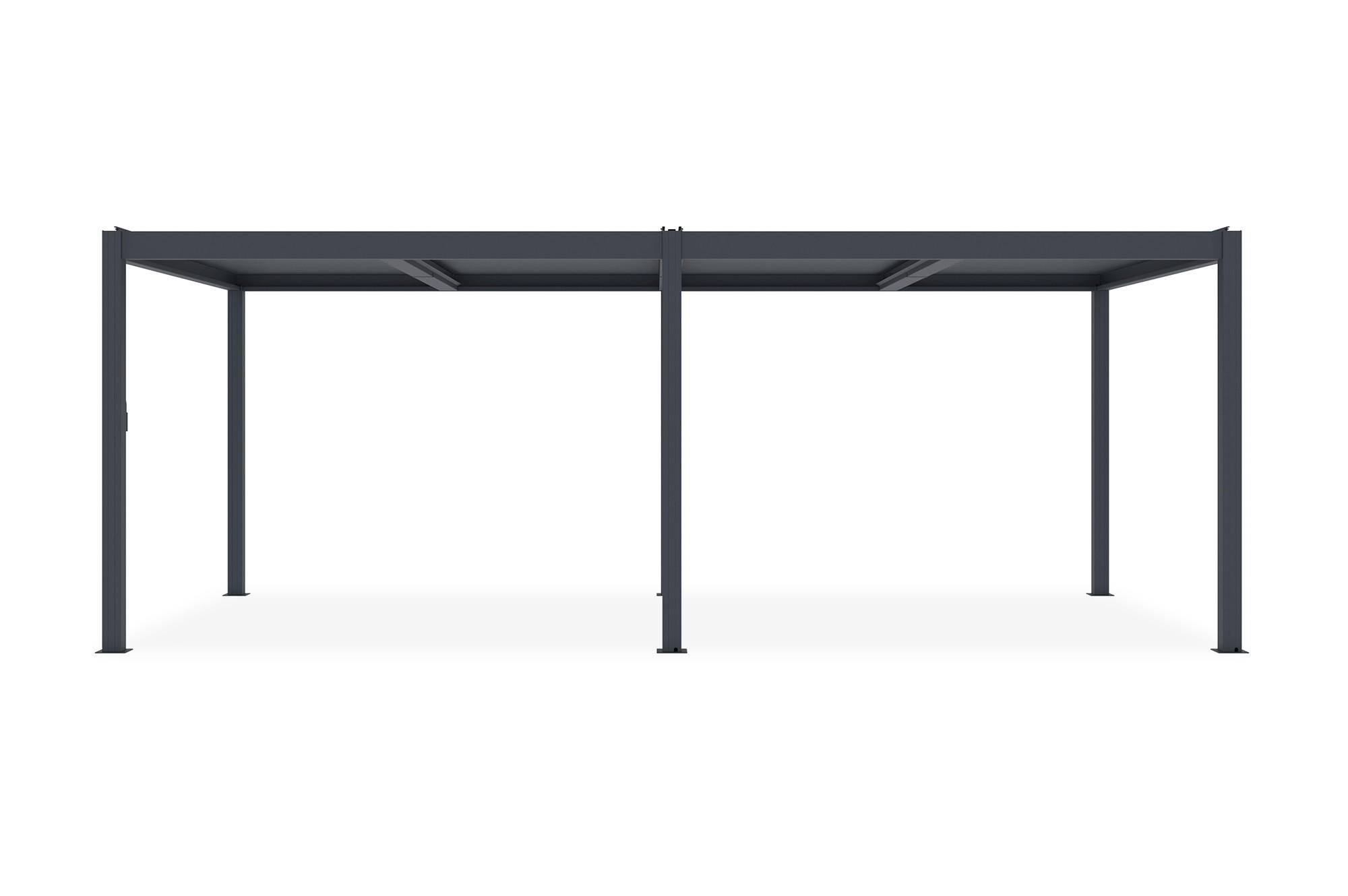PERGOLA BIOKLIMATISCHE SELBSTTRAGENDE Santa graue 6m x 3m - Grau, Metall (600/220/305cm) - Cazeboo