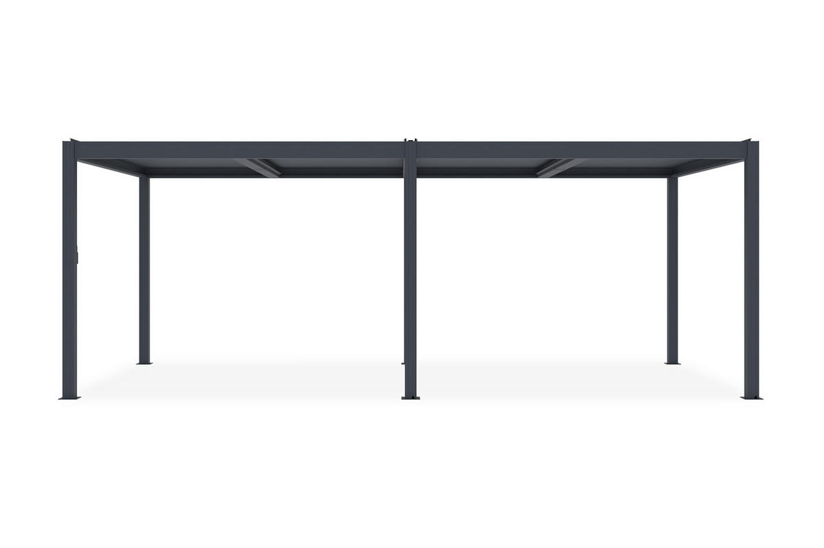 PERGOLA BIOKLIMATISCHE SELBSTTRAGENDE Santa graue 6m x 3m - Grau, Metall (600/220/305cm) - Cazeboo