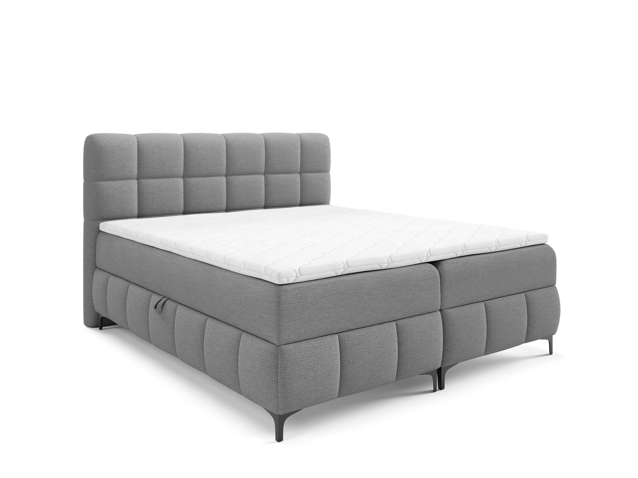 BOXBETT Sophie In Aragon - Grau, Holzwerkstoff/Textil (120/200cm) - Fun Möbel