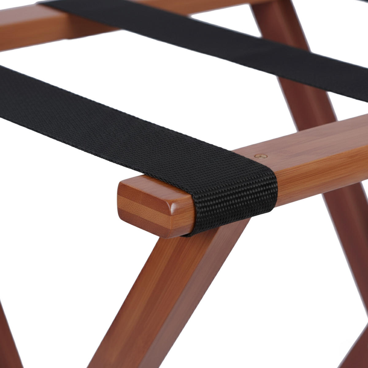 KUFROVÝ stojan - hnedá, drevo/textil (58/52/37.5cm) - Relaxdays