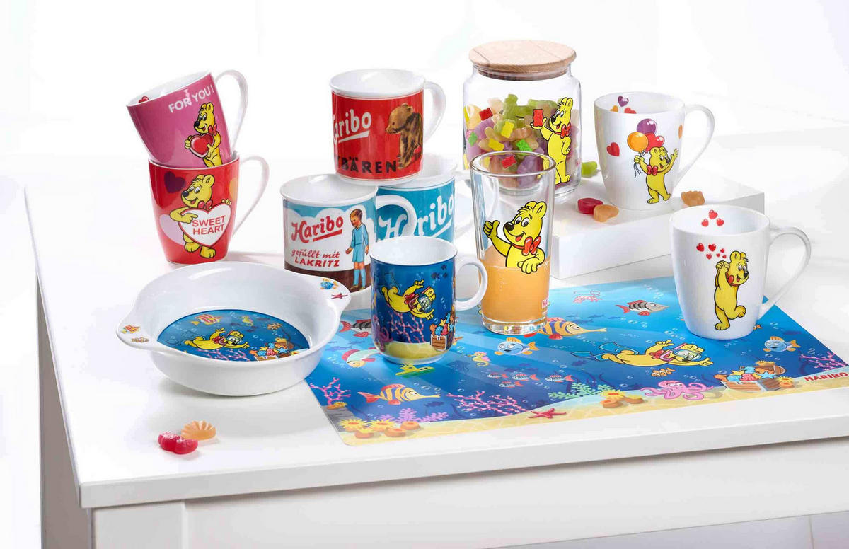 DOSE ALLOVER Haribo bunt ø 12 cm - Multicolor, Glas (12/13/12cm) - Ritzenhoff Breker