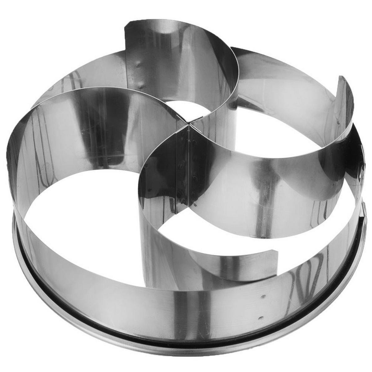 KAJZERKENSCHNEIDER Brötchenformer 10,5 cm Silber - Silberfarben, Metall (10.5/4/10.5cm) - Orion 