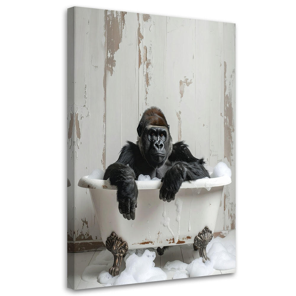 LEINWANDBILD Tiere 60x90cm - Grau, Textil (60/90cm) - Feeby