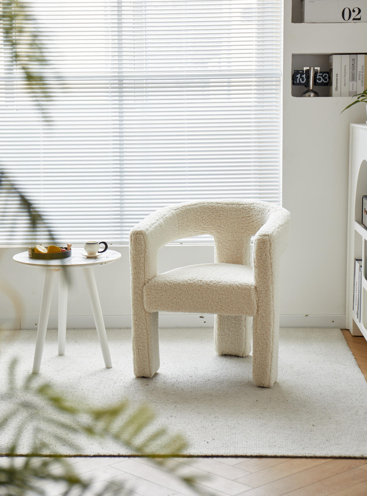 SESSEL Wolle Weiß - Weiß, Textil (66/75/58cm) - Nordlys