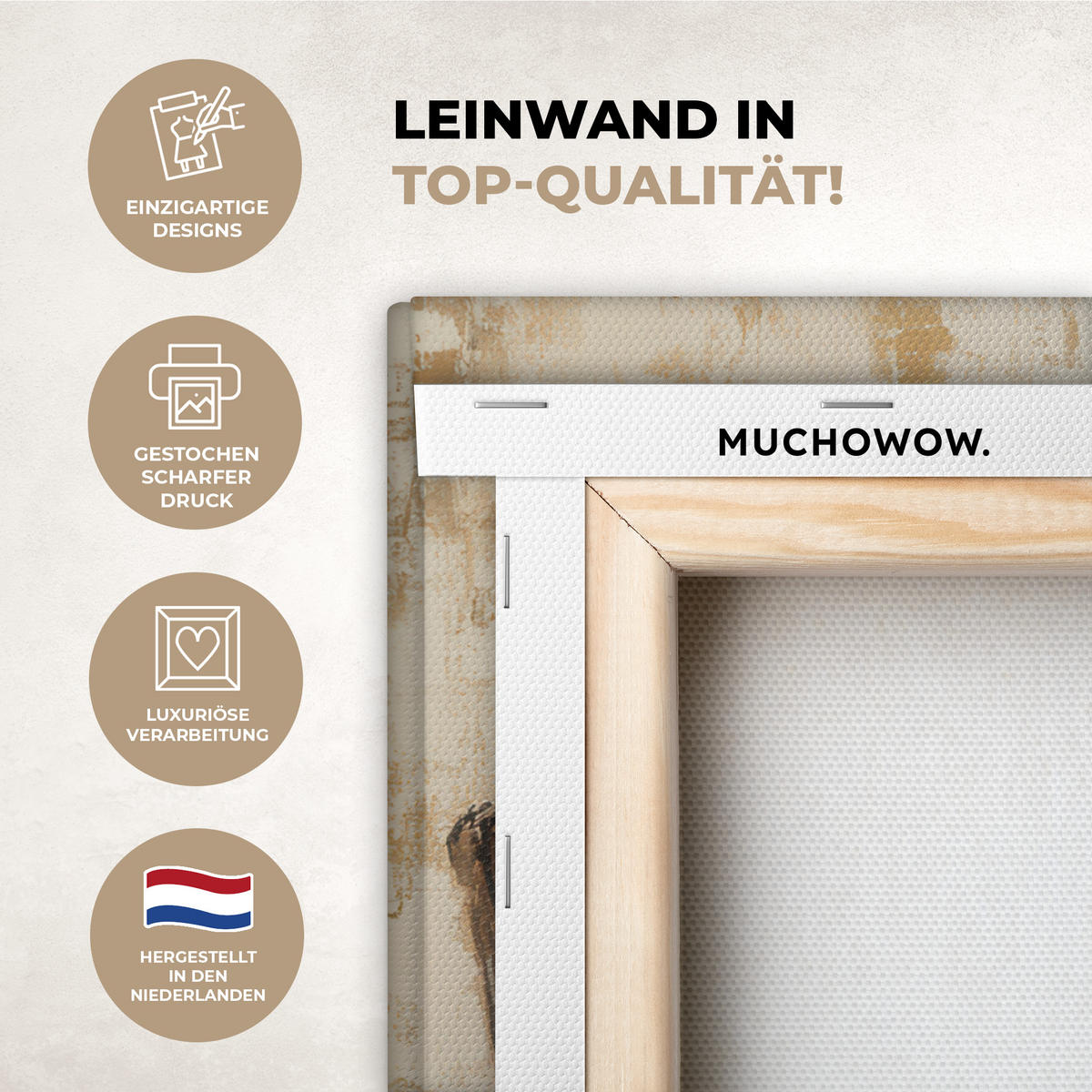 LEINWANDBILD Weihnachten - Weihnachtsmann - Winter - Open Fireside Gemälde 60x40 cm - Dunkelrot, Textil (60/40cm) - MuchoWow