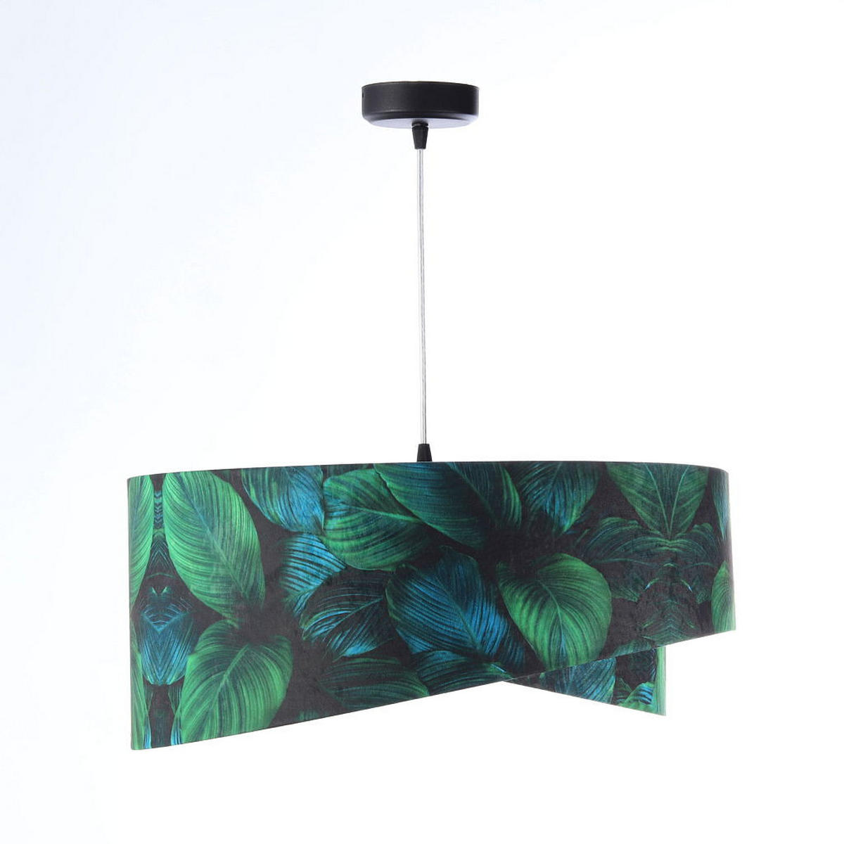 HÄNGELEUCHTE Grün 50/23 cm - Goldfarben, Kunststoff (50/1.3/23cm) - ONZENO