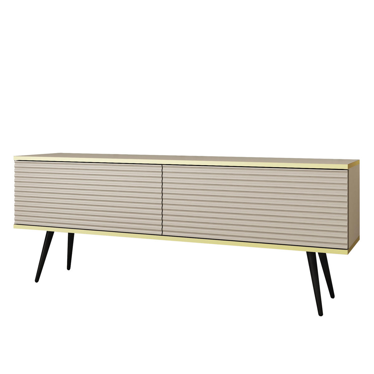 LOWBOARD VENEZIA 135/30/32 cm, Beige - Beige, Holzwerkstoff (135/30/32cm) - MASSENO