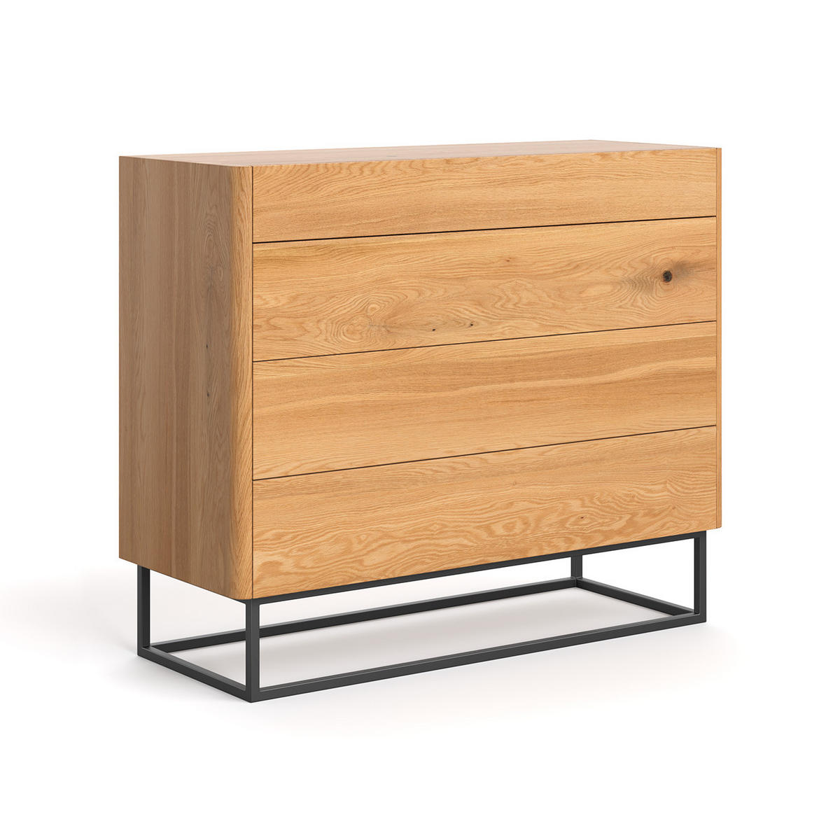 SIDEBOARD Virtue aus massivem Eichenholz - Eichefarben/Naturfarben, Holz (120/100/46cm) - Danzz