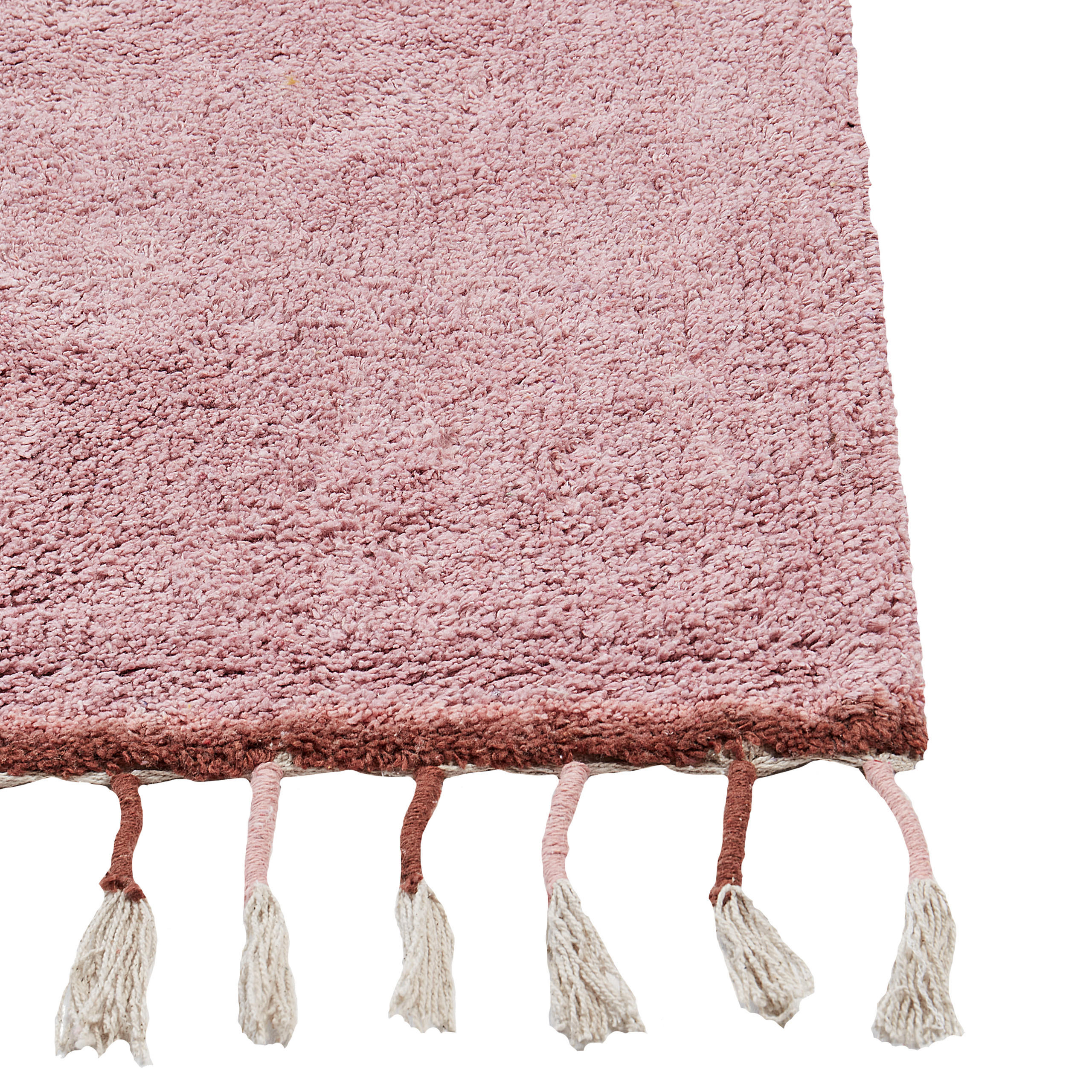 KURZFLOR-TEPPICH Rosa 140/200 cm Caparli - Pink, Textil (140/200cm) - Beliani