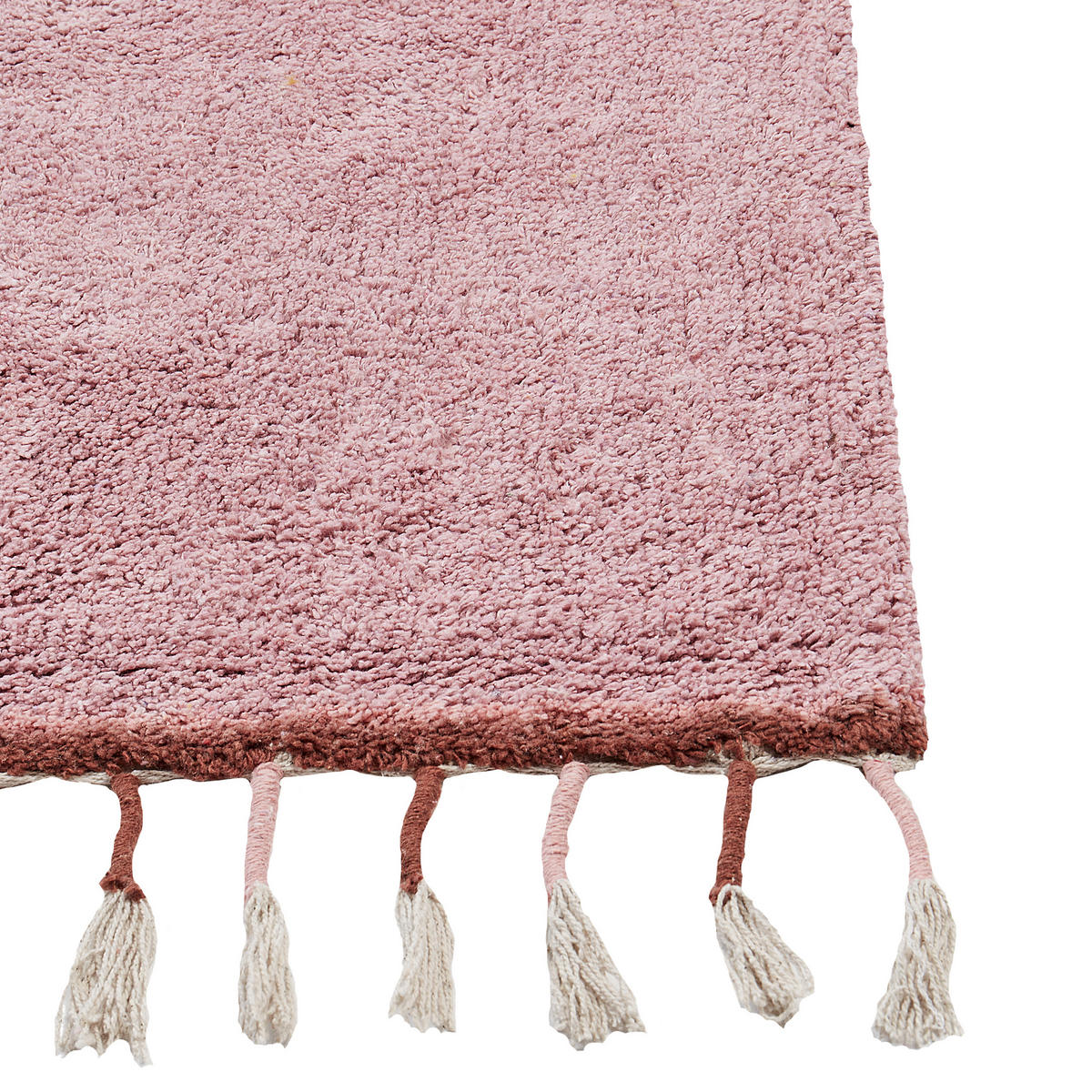 KURZFLOR-TEPPICH Rosa 140/200 cm Caparli - Pink, Textil (140/200cm) - Beliani
