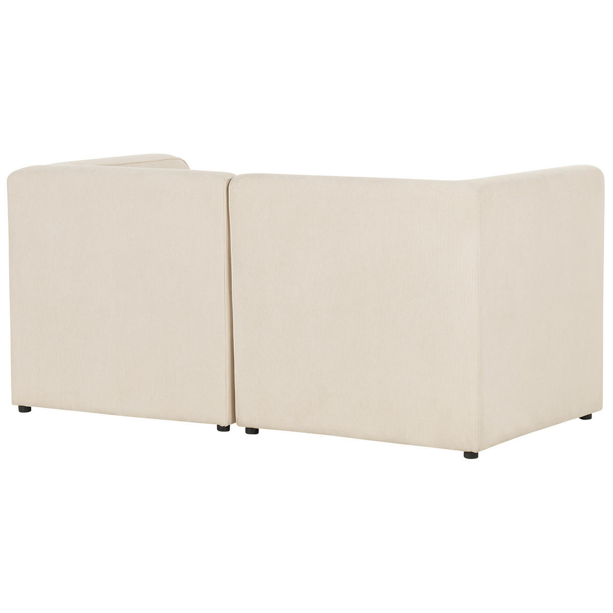 2-SITZER-SOFA Cord hellbeige Lemvig - Beige, Textil (166/78/83cm) - Beliani