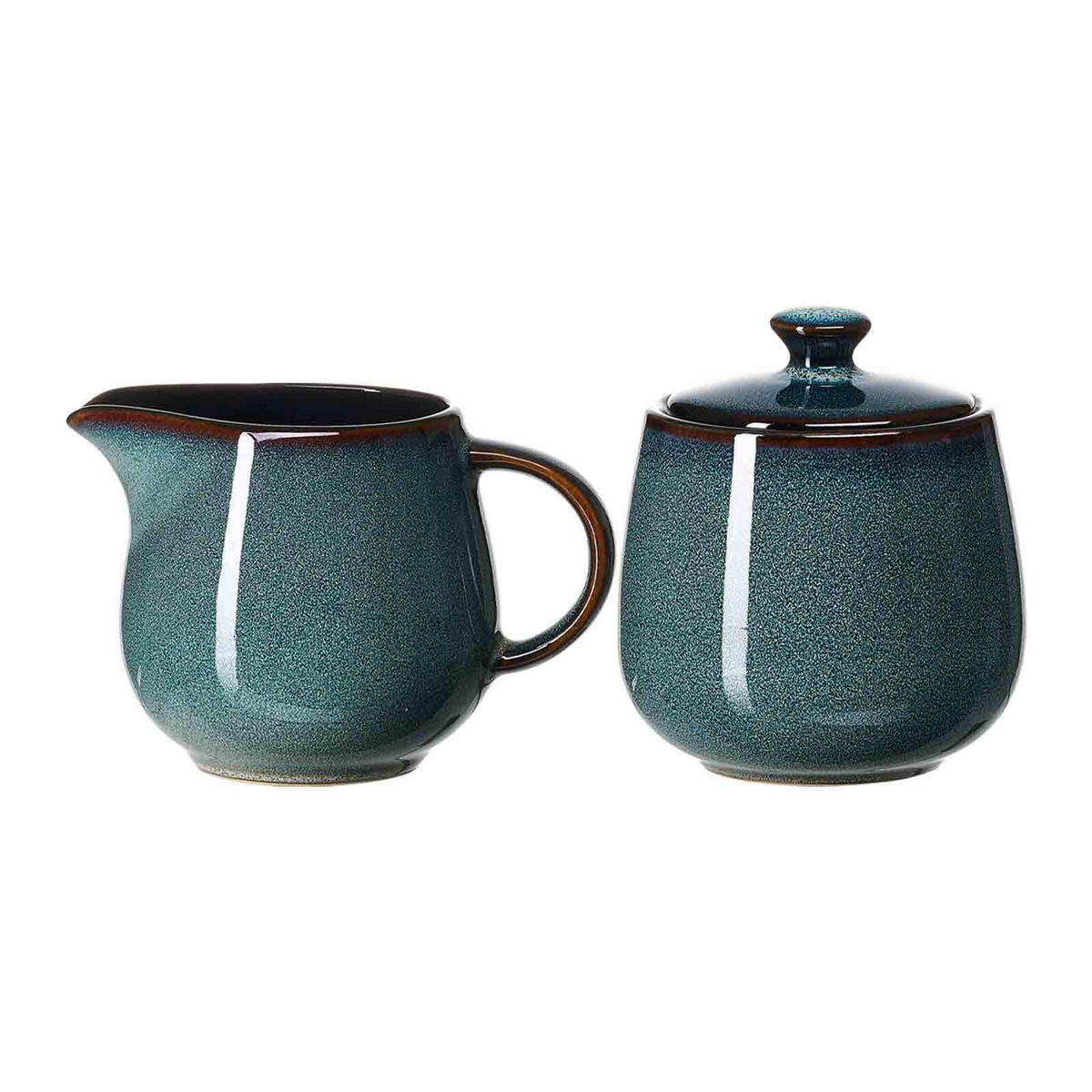 MILCH- & ZUCKER-SET Bali blau 2er Set - Blau, Keramik (1/1cm) - Ritzenhoff Breker